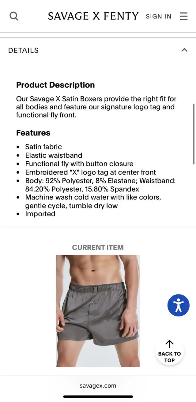Savage Fenty Men’s satin boxers size Small 30-31 NEW underwear in Men's in Calgary - Image 10