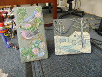 4 PAINTINGS DONE ON MILLION YEAR OLD SLATE  CHOICE
