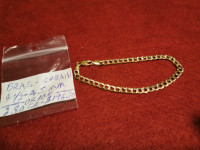Bracelet cubain 7 pcs 1/2 OR 10k  4,5 mm 2,80 gr
