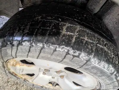 Selling a set of used winter tires on rims, size 225/65/R17, good for 1 season No holes and patches...