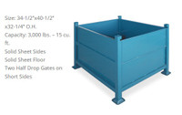 steel stacking bins, metal containers,automotive parts container