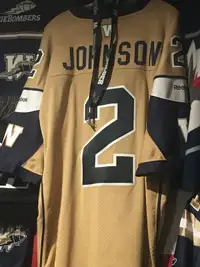 Winnipeg Blue Bomber Jersey #2 Jovon  Johnson