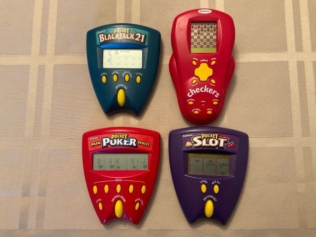  Group of 4 Hand Held   “RADICA”.    ELECTRONIC POCKET GAMES in Toys & Games in Prince George