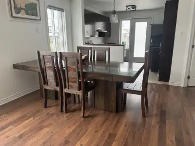 Solid Rosewood Dining Table Set – Premium Hardwood – $2,499, View more