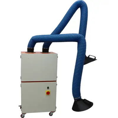 Portable Welding Fume Extractor Dual-arm Smoke Purifier 027500, View more