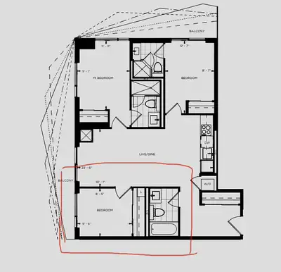 years old Condo (Social Condo) at 100 Dalhousie, high floor, good view, next to Toronto Metropolitan...