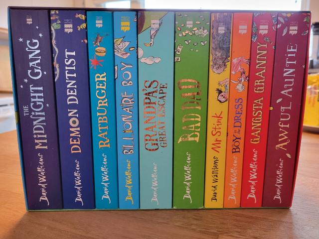 Box set of David Walliams teen/tween books good condition in Children & Young Adult in Calgary