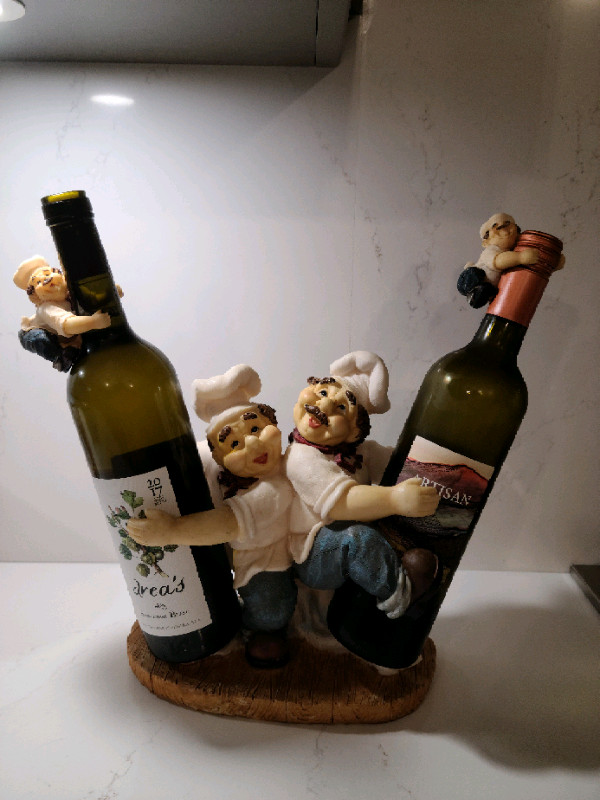 Italian chef wine bottle holder hotsell