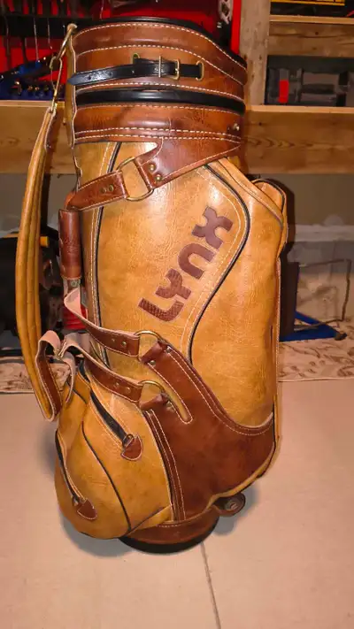 Leather Golf Cart Bag - 6 way divider, View more