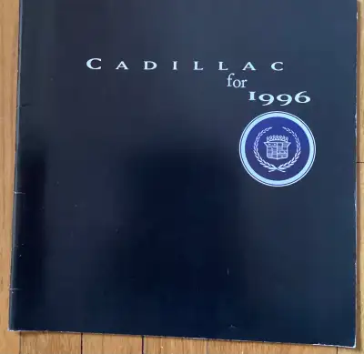 1996 CADILLAC AUTO BROCHURE FOR SALE THIS LARGE SIZED DELUXE BROCHURE HAS 51 PAGES SHOWING MODELS OF...