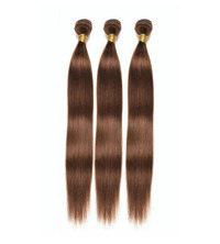 3 Bundles Chocolate Brown Brazilian Hair In 24 Inches
