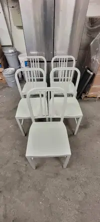 Akins Metal Indoor-Outdoor Chair - Grey - $25 each
