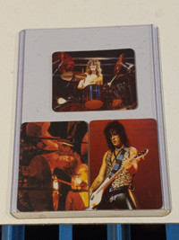 Motley Crue ,Bon Jovi Mini Trading Cards Hostess Inserts lot 3