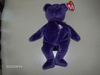 Princess Diana Beanie Babies, Purple Bear Princess