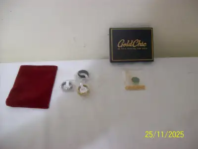 set of 3 size 7 Rings and a Jade neckless   #0896, View more