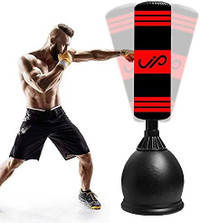 JP Heavy Duty Boxing Punch Bag with Stand & Weighted Base