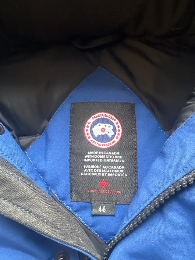 Canada Goose Boys Snow Suit Size 4-5 in Kids & Youth in Calgary - Image 3