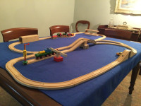 Vintage wooden Brio train set