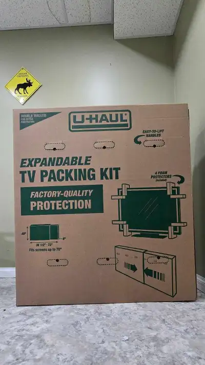 U-Haul expandable TV moving box, View more