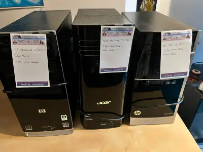 Several desktop computers and monitors are available for purchas, View more
