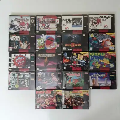 Super Nintendo Games in Box, View more
