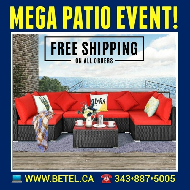 SPRING SALE | OUTDOOR PATIO SETS | FREE SHIPPING in Patio & Garden Furniture in Calgary