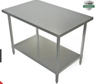 TARRISON 24"X48" STAINLESS STEEL WORK TABLE!!