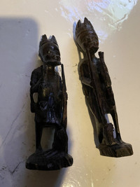 Hand crafted african figures set of 2 " johannesburg"