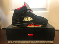 Supreme x Air Jordan 5 Black