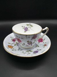 Vintage Crown Staffordshire Vintage Tea Cup and Saucer