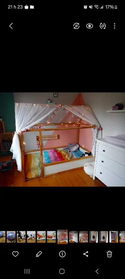 lit maison simple superposé kura, View more