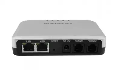VoIP Internet Phone Adapter  2 Ports  Grandstream HT502, View more