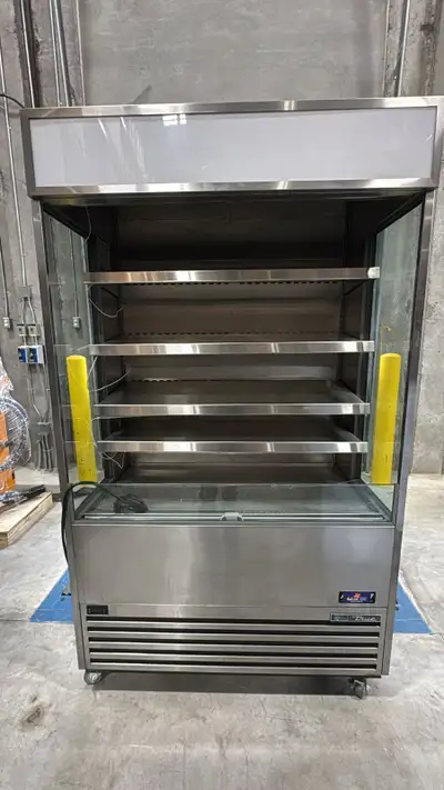 True  48" Stainless Steel Open Air Refrigerated Merchandiser, View more