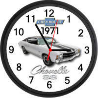 1971 Chevy Chevelle SS Custom Wall Clock - New - Chevrolet
