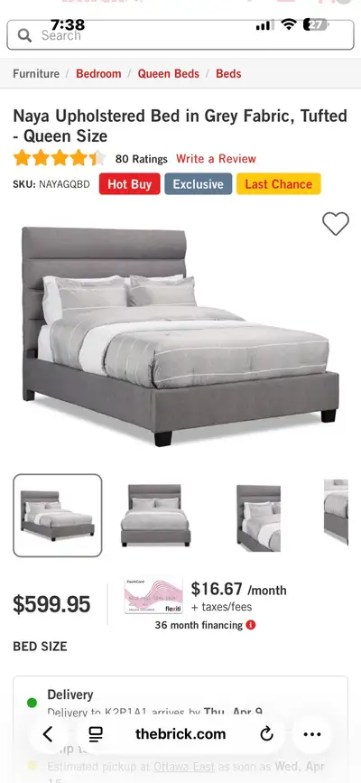 queen bed , View more