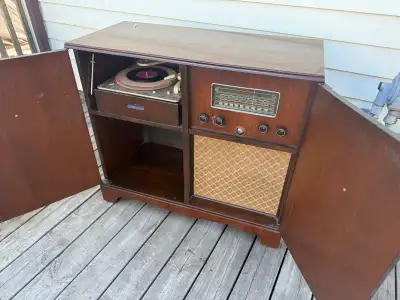 antique stereo/Record player, View more