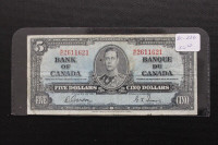 Canada 1937  $5   Banknote