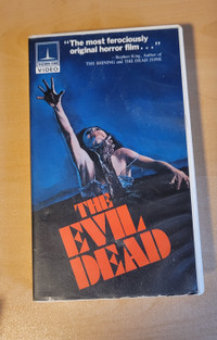 Evil Dead VHS Tape Rare Vintage 1979 Horror Movie Clamshell Case