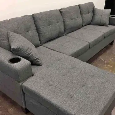 Fabric and leather sofa on hote sale Colours: All Prices: Flexible Durability: 10/10 Quality: 10/10...