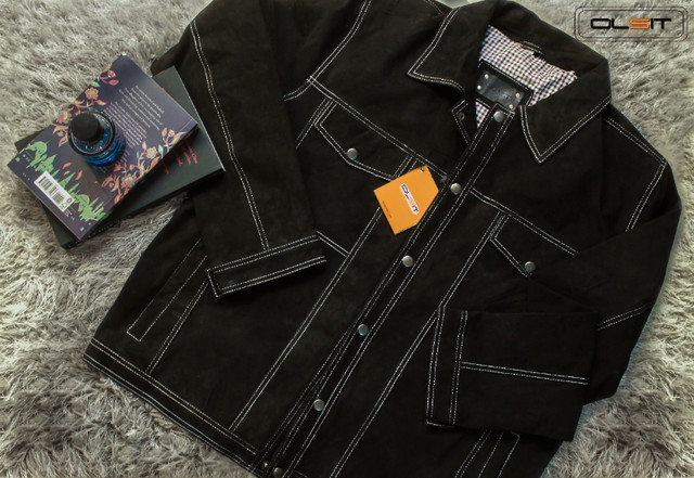 Premium Suede Leather Jacket in Men's in Oakville / Halton Region - Image 3