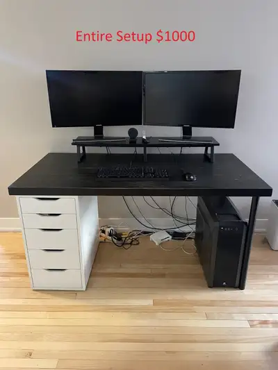 Moving Out, Office/Gaming Computer Setup for Sale, View more