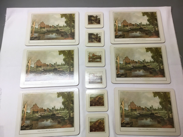 John Constable - Set of 6 cork backed placemats and 6 coasters dans Art et objets de collection  à Longueuil/Rive Sud - Image 2