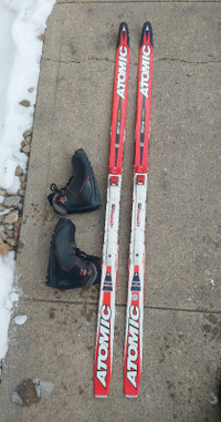 Atomic 130cm Cross Country Skis with Atomic Ski boots EU31/US13