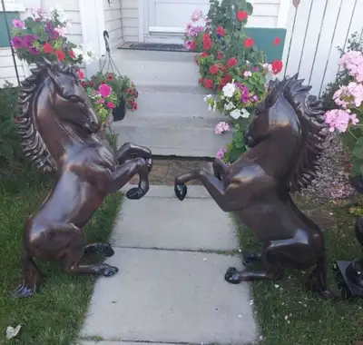 New cast aluminum solid and heavy horse statue Sculpture decor, View more