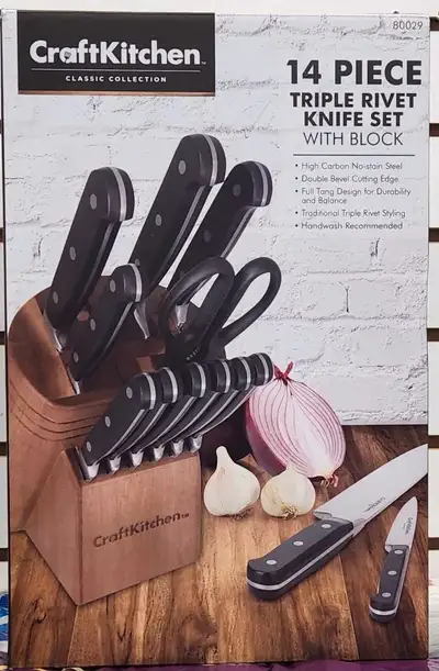 Craft Kitchen 14 piece Kitchen Knife Set, View more