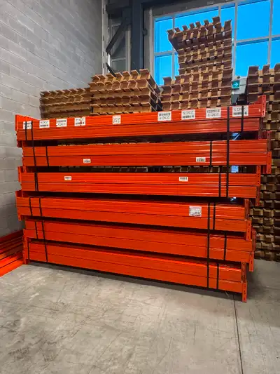 Used 10’ x 5” x 2” RediRack beams for sale - warehouse racking, View more