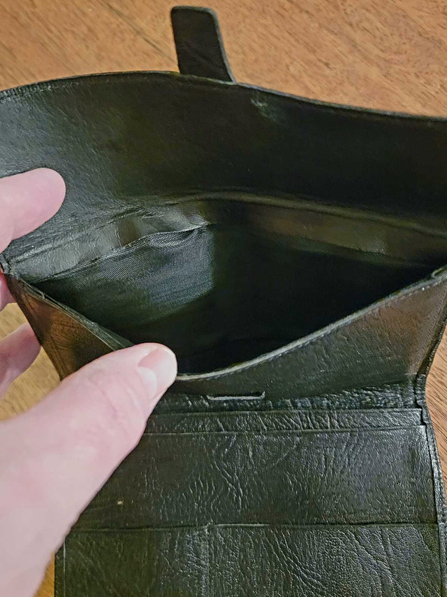 Vintage Black Goatskin Leather Wallet in Women's - Bags & Wallets in Peterborough - Image 4