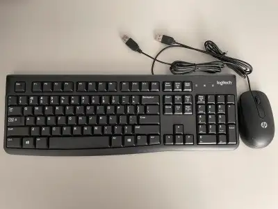 Logitech Keyboard and HP Mouse, View more
