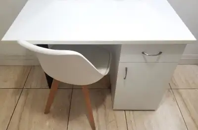 Desk & chair, View more