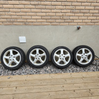 195-60-16 Kumho tires on Mazda rims